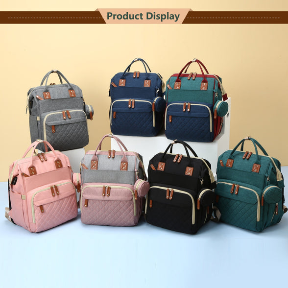 Trendy Diaper Bag Backpack Ultimate Companion for Modern Parents Stylish and Functional Design High-Quality Waterproof Materials Spacious Interior Thoughtfully Designed Layout for Baby Care Essentials