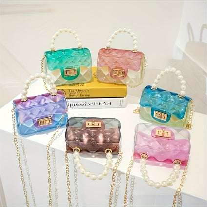 1pc Coin Purse, Transparent Jelly Bag, PVC New Style Jelly Bag Handbag