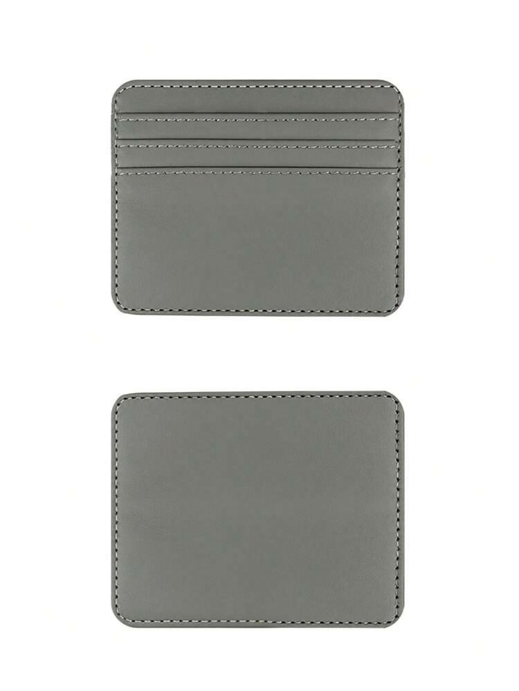 1Pcs Pu Leather Portable Slim Credit Card Holder, Mini Card Holder for Business Cards, Coins, Pass Cards....