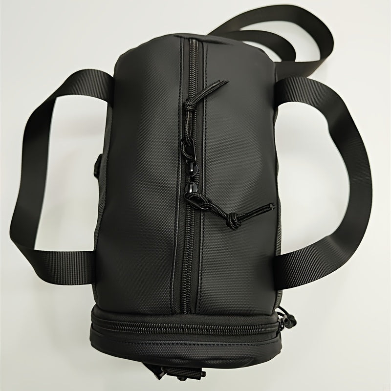 Men's Casual Sports Messenger Bag: Waterproof Nylon Sling Bag