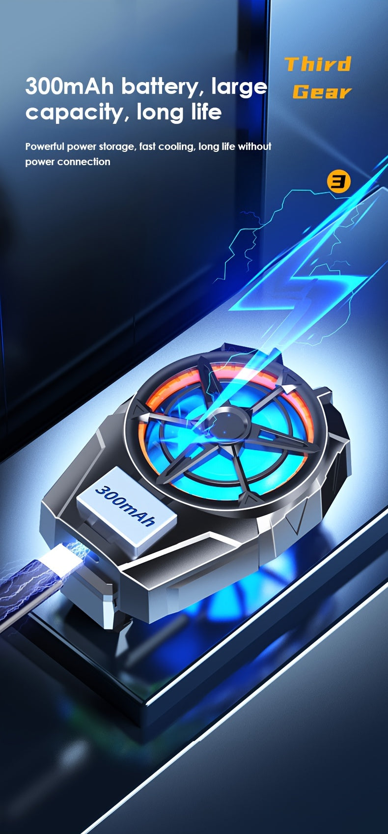 New X52 Rechargeable Battery Cooling Fans: The Ultimate Silent Cooler for Mobile Phone Gaming