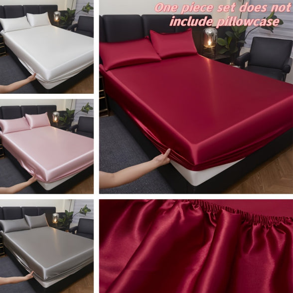 Luxurious Satin Fitted Sheet - Soft, Breathable