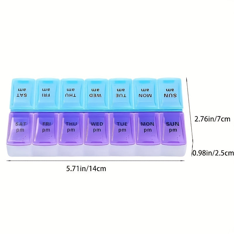 عبوة عبوة محمولة للأدوية لمدة 7 أيام: حافظ على تنظيم الدواء الخاص بك