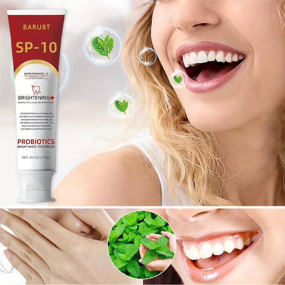 Om-SP 10 Probiotic Toothpaste: Brighten, Freshen, Protect