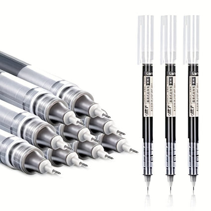 10-Pack Of Quick-Drying 0.5mm Fine Point Rollerball Pens-Perfect For Writing And Drawing!