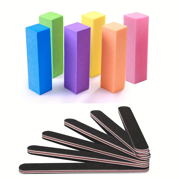 10-Piece Professional Double-Sided Nail Files Set