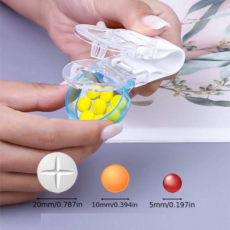 Portable Pill Taker and Remover with Medicine Box: The Ultimate Household Gadget for Easy Tablet and Pill Management