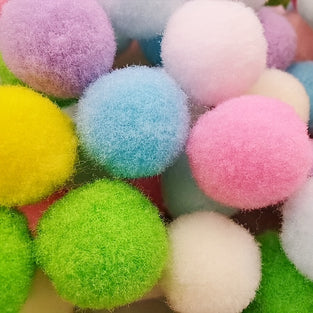 120/60/30pcs, Pompoms 10/15/20mm Soft Pompons Colorful Fluffy Plush Craft DIY Pom Pom Ball Fur Pon Pon Home Decoration Christmas Party Supplies