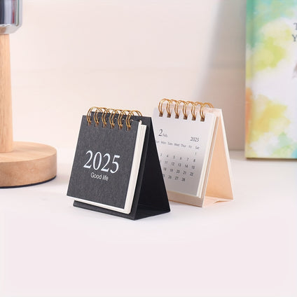 2025 Flip-Page Desk Calendar with Memo Pad