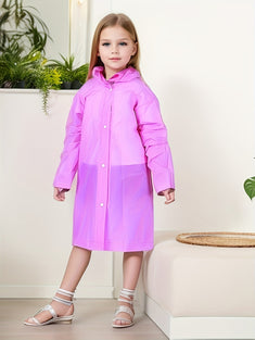 Kids' Basic Portable Raincoat: Reusable