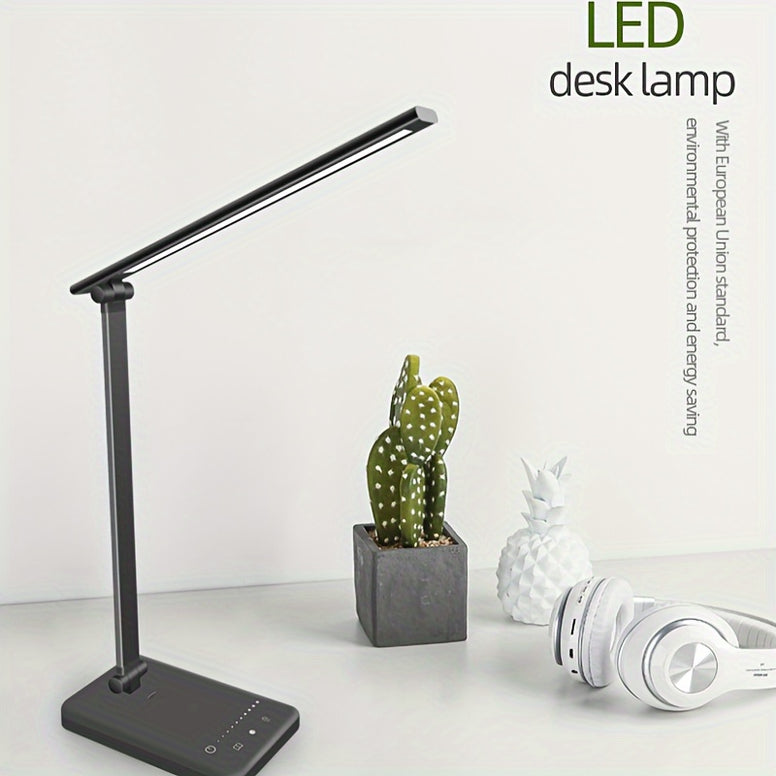 Versatile Adjustable LED Desk Lamp with 5 Lighting Levels & 45-Minute Auto Timer