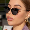 Outdoor Chic: Women's Sports Cat Eye Fashion Glasses for Climbing and More