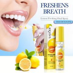 Lemon Oral Fresh Mouth Spray Fresh Breath Eliminate Bad Breath Spray Deodorant Persistent Portable Fragrance No Alcohol 18ML