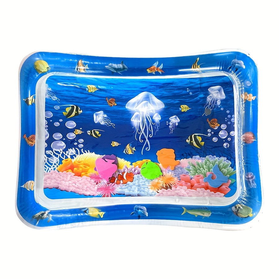 Inflatable Crawling Mat Tumbling Water Mat Durable Portable Lightweight Safe for Kids Play