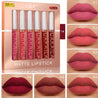 Matte Liquid Lipstick Set: Dark Red Waterproof Lip