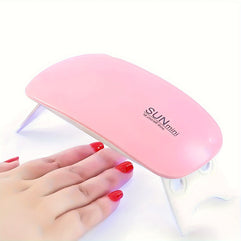 Mini 6W Nail Dryer LED UV Lamp Portable Gel Polish Curing Device