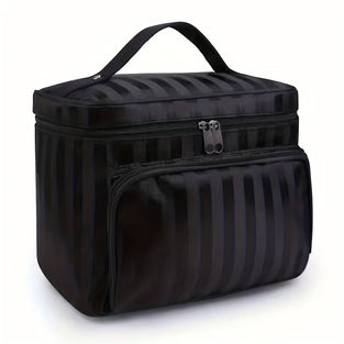 Travel In Style: Portable Cosmetic Bag With Top Handle & Large Capacity - Perfect For Women On The Go!