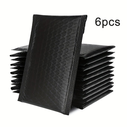 12Pack Black Padded Bubble Mailers 4x8 Inches