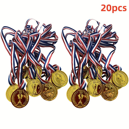 20pcs Plastic Winner Award Medals