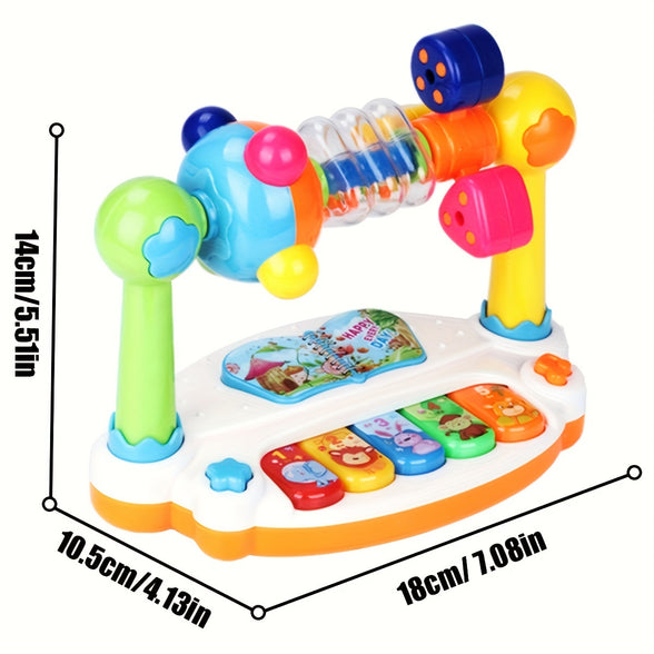 Wheel Inspired Musical Piano Keyboard Toy for Toddlers Engaging Vibrant Design Promotes Rhythm and Melody