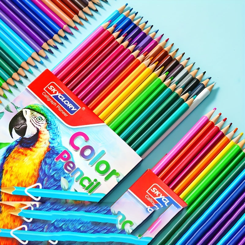 Versatile 18-Color Colored Pencil Set for School and Crafts