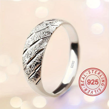 925 Sterling Silver Croissant Ring Unisex Trendy HighQuality Jewelry