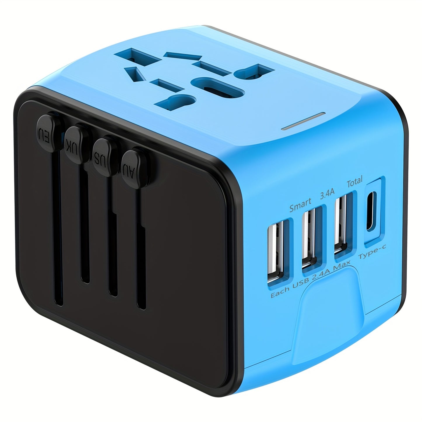 Universal Travel Adapter: High-Speed Power for 170  Countries