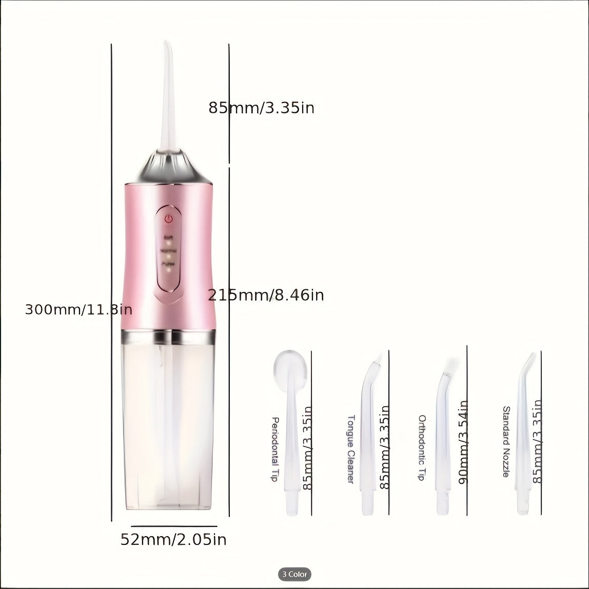 Intelligent Pressure Control Electric Water Flosser for Deep Teeth and Gum Cleaning - Available in Coral Powder & Mint Green