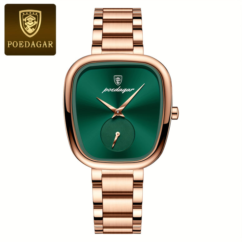 Poedagar Chic Quartz Women's Watch: Waterproof Stainless Luxury Alloy Case