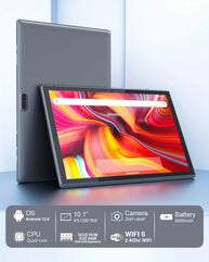 Next-Gen Android 12 Tablet: RK3326S 4-Core, FHD IPS Touch Screen, 2GB RAM, 32GB ROM, 8MP Camera, Type-C, G-Sensor, 6000mAh Battery