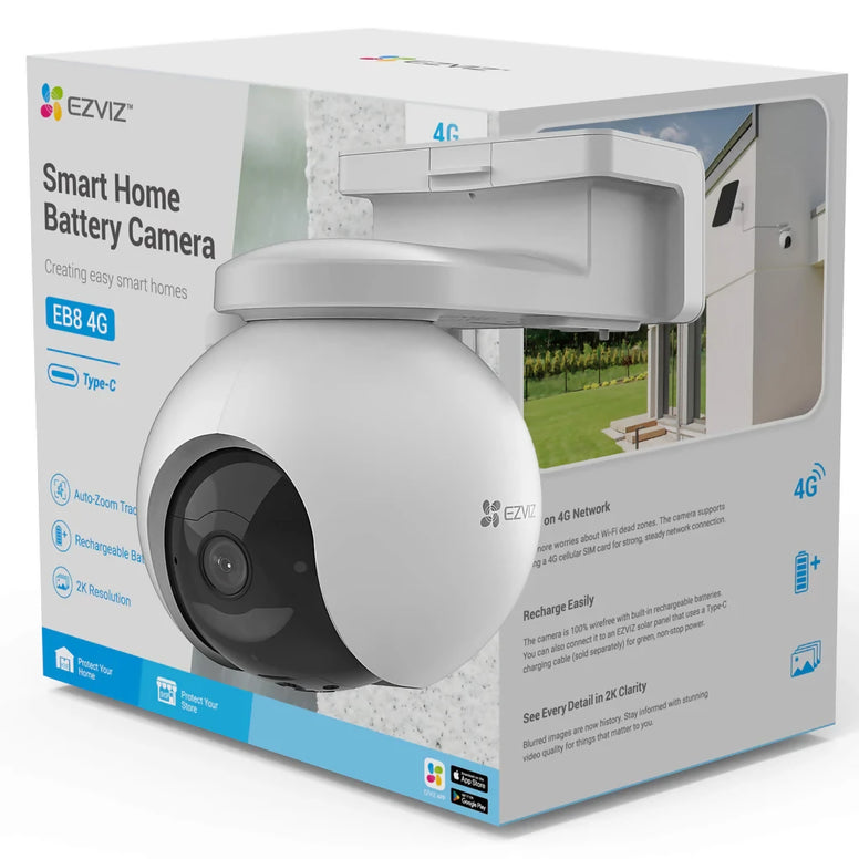 SMART HOME BATTERY CAMERA EB8 4G | كاميرا مراقبه خارجيه