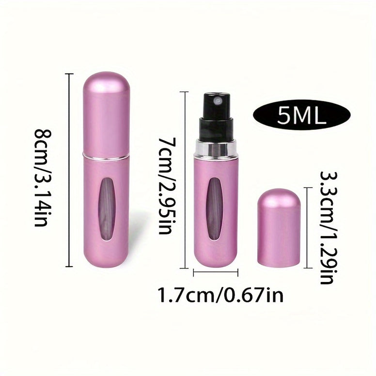 Perfume Refillable Travel Bottles Portable Mini Spray Bottle For Travel Scent Pump Ideal For On The Go Use 4 Pieces