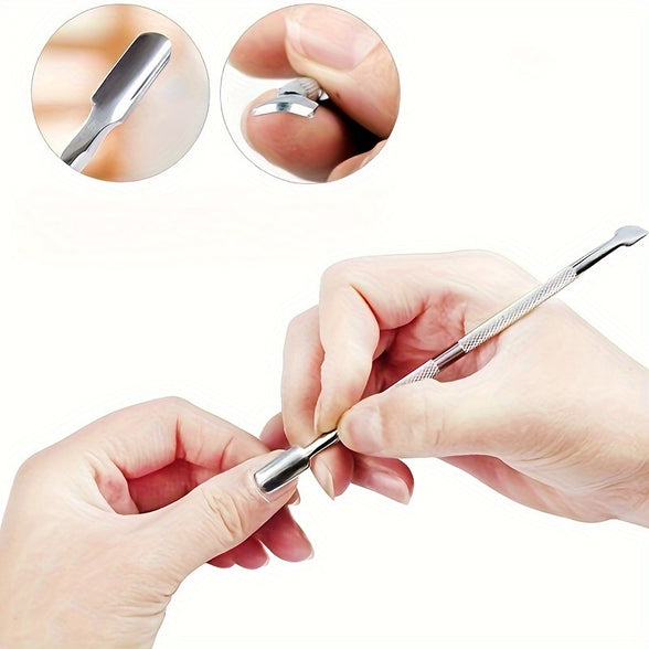 Cuticle Pusher and Gel Nail Remover Tool Set for Professional Manicure and Pedicure Care 4 piece