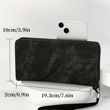 1pc Fashion Simple Men's Clutch Bag, Vintage Large Capacity Handbag