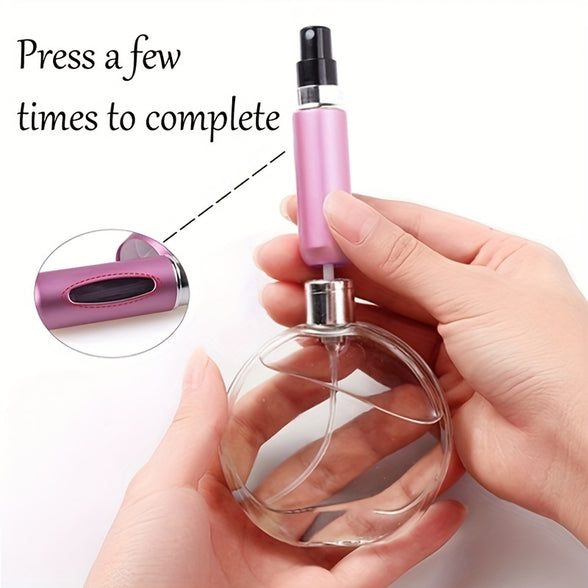 Perfume Refillable Travel Bottles Portable Mini Spray Bottle For Travel Scent Pump Ideal For On The Go Use 4 Pieces