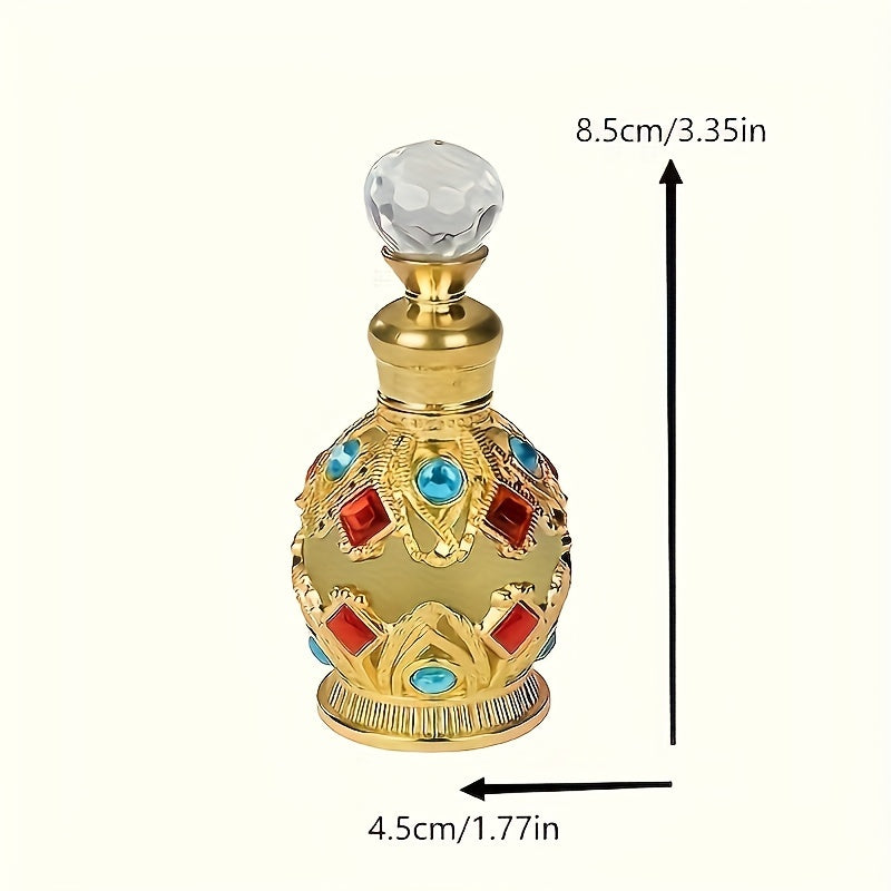 A luxurious and attractive women's perfume bottle with a vintage touch capacity portable and featuring a beautiful and long lasting fragrance suitable for dates and everyday life