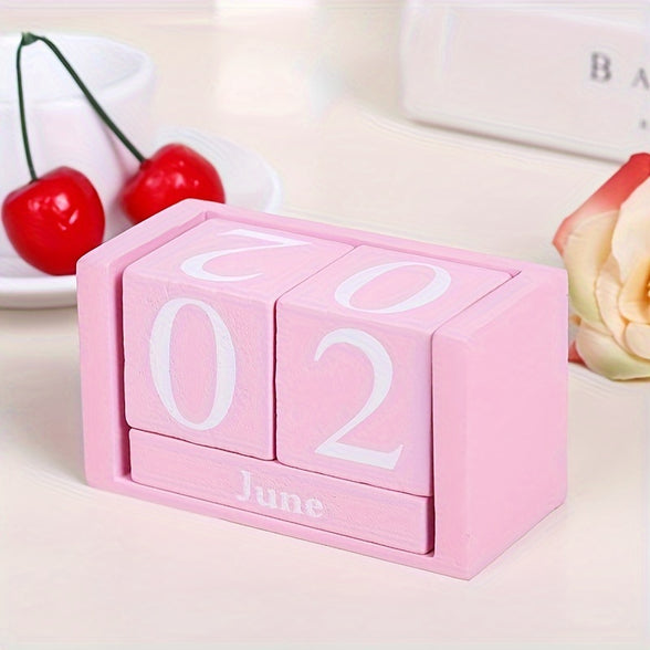 Chic Wooden Calendar: Stylish Decor for Your Living Space