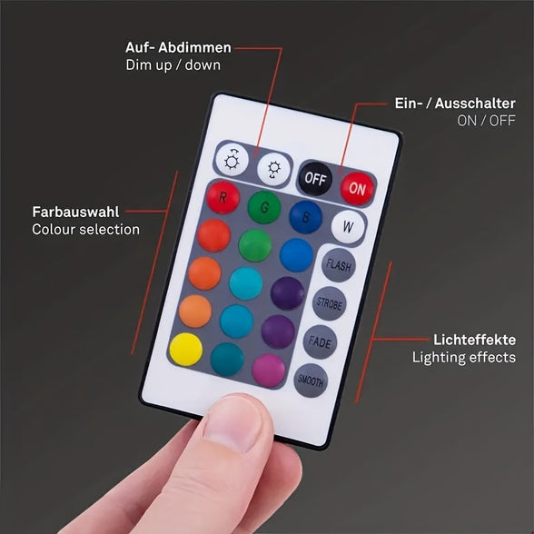 Smart RGB Strip Lights with IR Remote Control for Gaming, TV, and Party Decoration