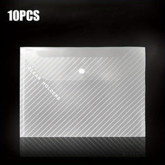 10-Pack A4 Transparent Plastic