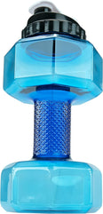 Southern Homewares 2.2L Dumbbell Shape Water Bottle Exercise Gym Fitness Sports Workout Portable See Through Blue