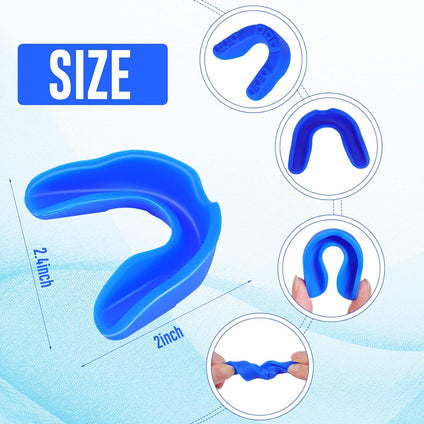 10 Pieces Sports Mouth Guards,Mouth Protection Athletic Mouth Guard for Kids Adults,No Boiling Required,Soft Sports Mouthguard for Boxing, Football, Basketball, Lacrosse(Multi-Color)