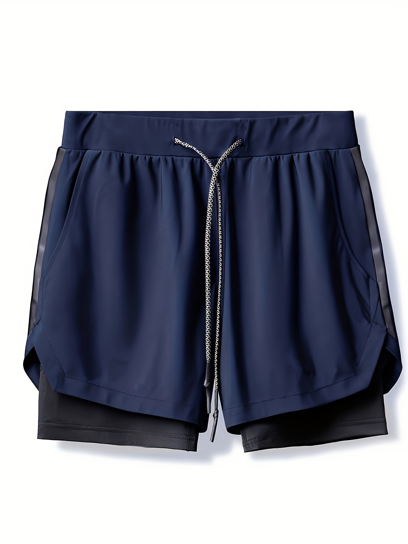 Men's 2-in-1 Swim Boxers: Double Layer Swimsuit Shorts for Summer Beach