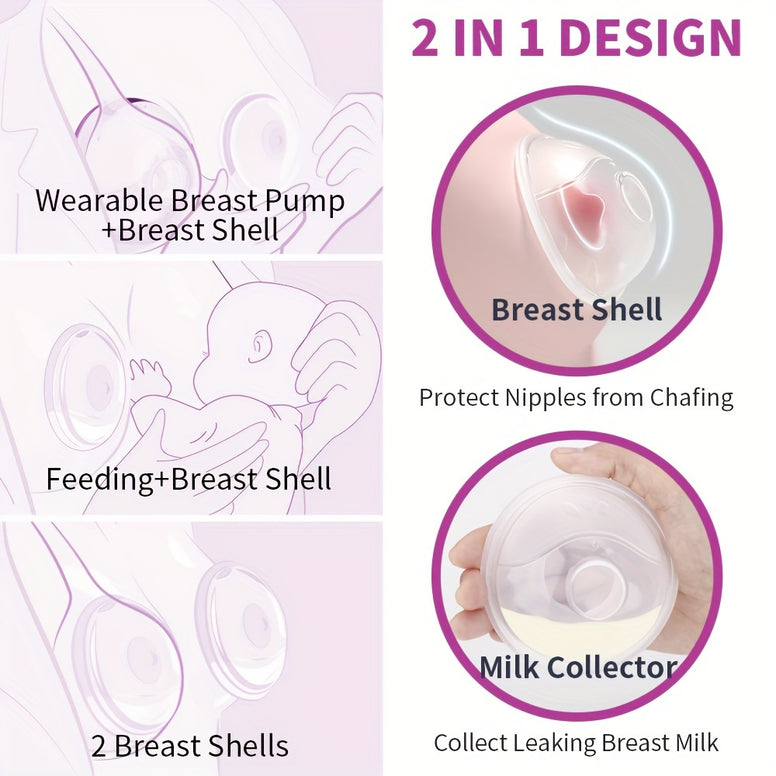 Comfortable Silicone Breast Milk Collectors for Efficient Breastfeeding