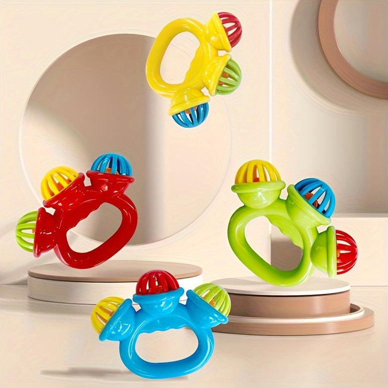 Whimsical Hand-Cranked Baby Rattle Toy for Infants