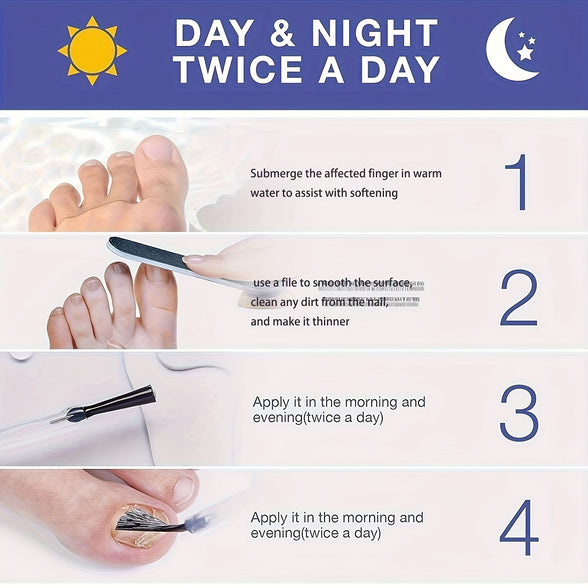 Clear Steps: Extra Strength Toenail Fungus Treatment - Renew Your Toenails for Healthy Shine!