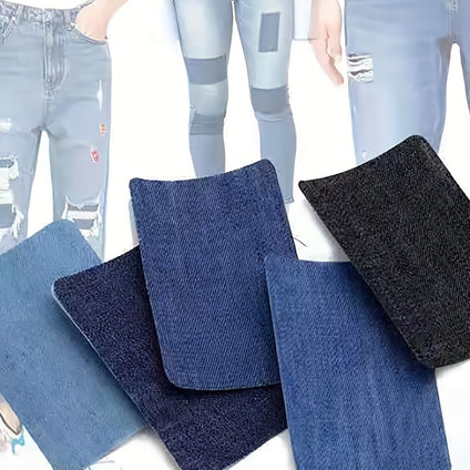 10pcs Iron On Denim Patch, Repair And Decorate Jeans And Clothes Sewing Accessories Clothing Accessories