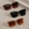 3PCS Women's Cat Eye Style Fashion Sport Glasses - Leopard Print Shades