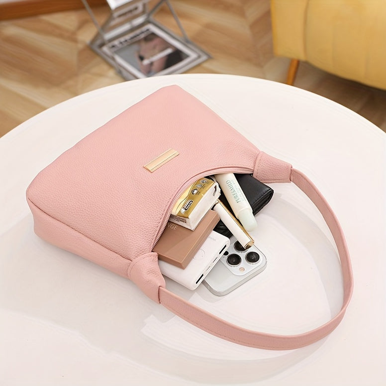 Chic PU Leather Shoulder and Crossbody Bag: Stylish, Lightweight, and Versatile for Girls