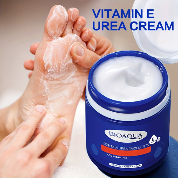 Moisturizing Vitamin E Urea Foot Cream for Softening and Smoothing Dry and Peeling Hands, Feet, and Body