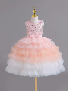 Princess Gown with Sequins for Girls